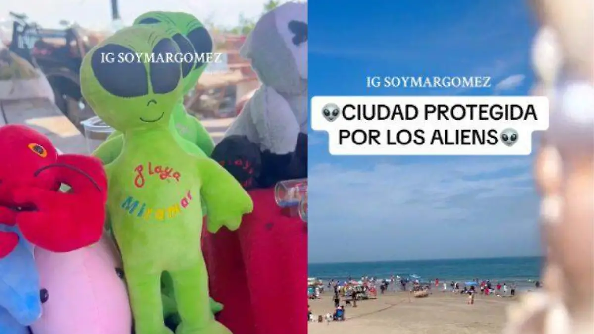 Playa Miramar protegida por los aliens